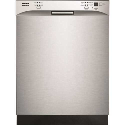 24 in. Front Control Dishwasher in Stainless Steel