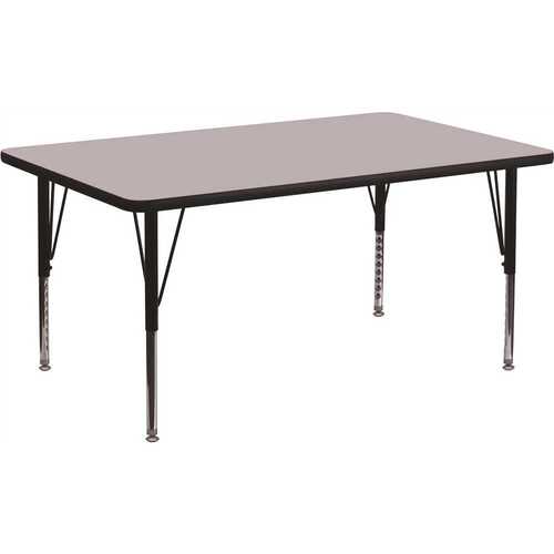 Flash Furniture XUA2448RECGYTP Gray Kids Table