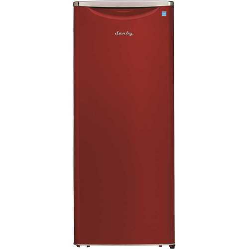 Danby Products DAR110A3LDB 23.82 in. 11 cu. ft. Retro Freezerless Refrigerator in Red