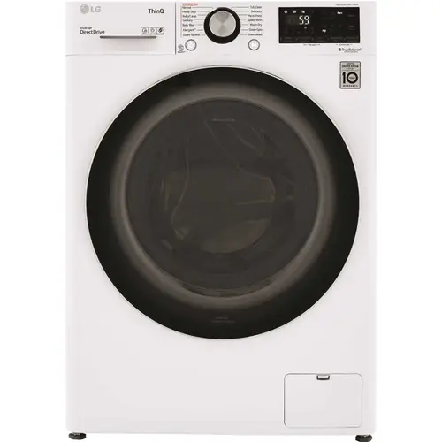 24 in. W 2.4 cu. ft. SMART All-in-One Compact Front Load Washer & Ventless Dryer Combo in White with Steam