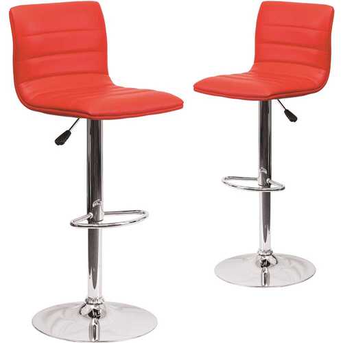 33 in. Red Bar stool