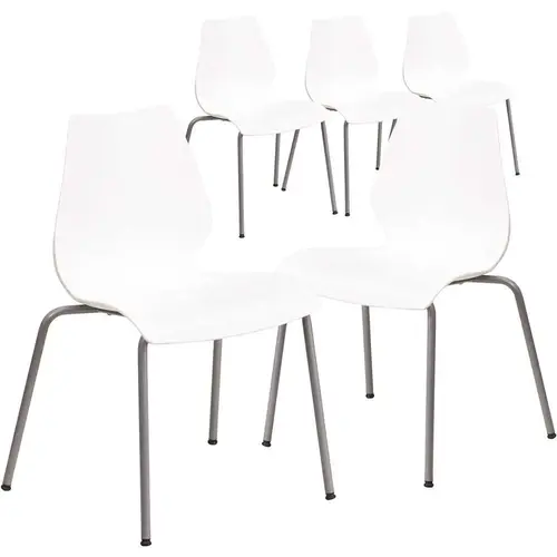 White Plastic Stack Chairs