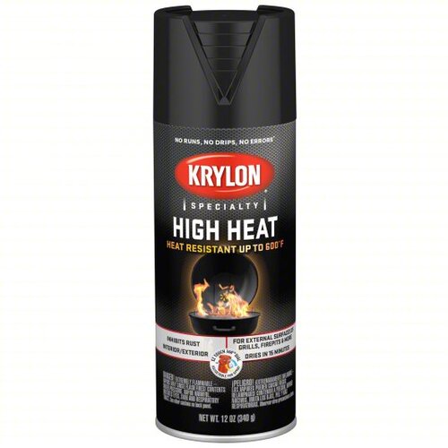 KRYLON 1618 Krylon BBQ; Stove and Propane Paint; BBQ & Stove Black; 12 oz. Aerosol