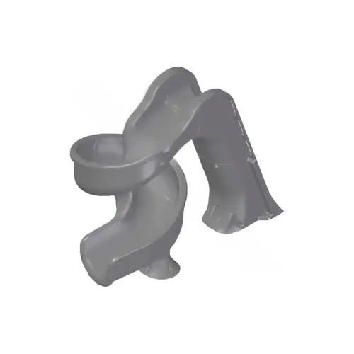 GLOBAL POOL PRODUCTS GPPSTS-GREY-LED 78? Gray 360 Degree Tsunami Pool Slide With Enclosed Ladder And Led Lighting