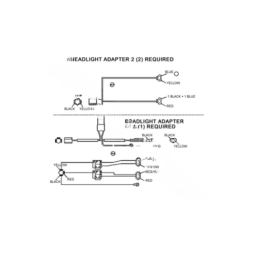 BOSS PRODUCTS MSC04292 1999-2002 Dodge 4 Lamp Headlight Adapter