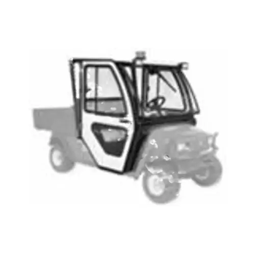 Ezgo White Cab Steel W/o Doors