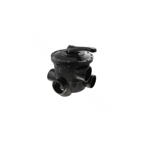 1-1/2" Abs Thd Side Mount Multiport Valve For A De Filter Black