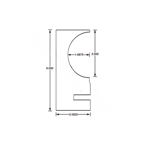 Stegmeier 17CF162 8' Sandstone W/ Tie Wire & Black Tile Strip - pack of 10