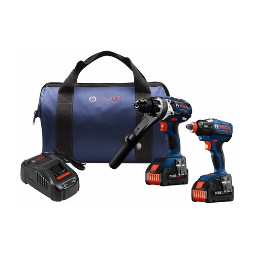 Hammer Drill and Impact Driver Kit 18 V Cordless Brushless 2 Tool