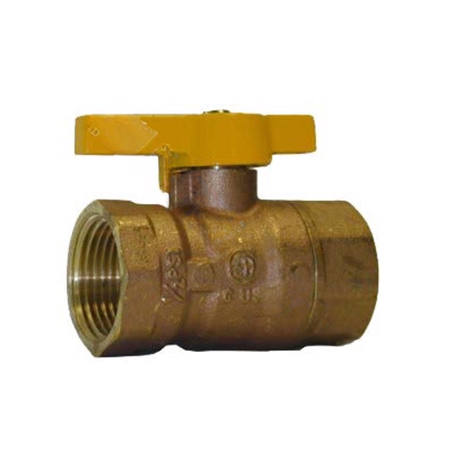 Boshart Industries 0832-07 3/4" Combination Handle Gas Ball Valve Gold