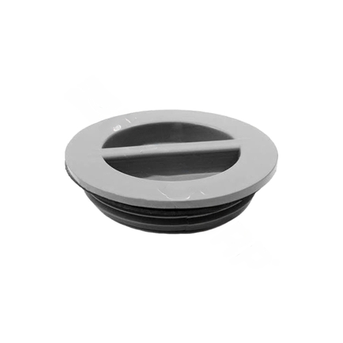 1-1/2" Gray Flush Plug With Gasket Bagged