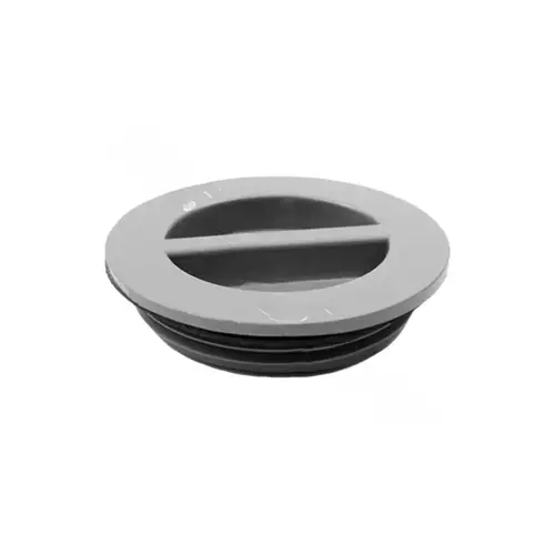 1-1/2" Gray Flush Plug With Gasket Bagged