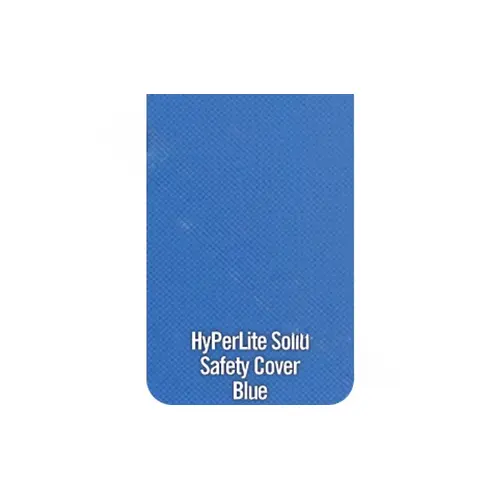 15' X 30' Blue Hyperlite Rectangle Safety Cover With 5' X 5' Cover Strap Spacing