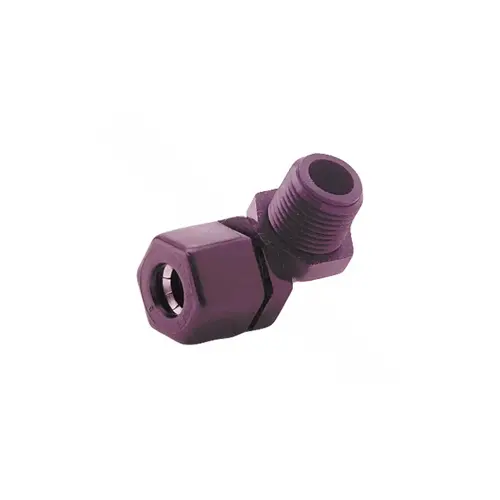 3/8" X 3/8" Black Polypropylene 90 Degree Elbow Tube X Male Npt