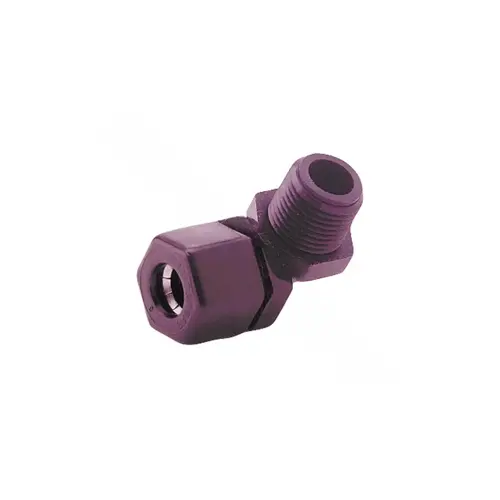 Parker Hannifin P6ME4 3/8" X 1/4" Black Polypropylene 90 Degree Elbow Tube X Male Npt