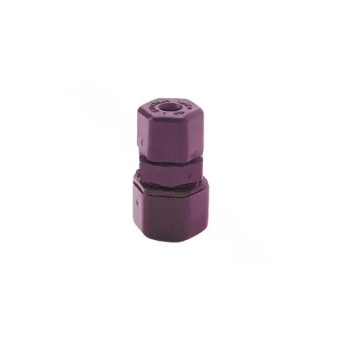 Parker Hannifin P6UC6 3/8" X 3/8" Black Polypropylene Union Connector Tube X Tube
