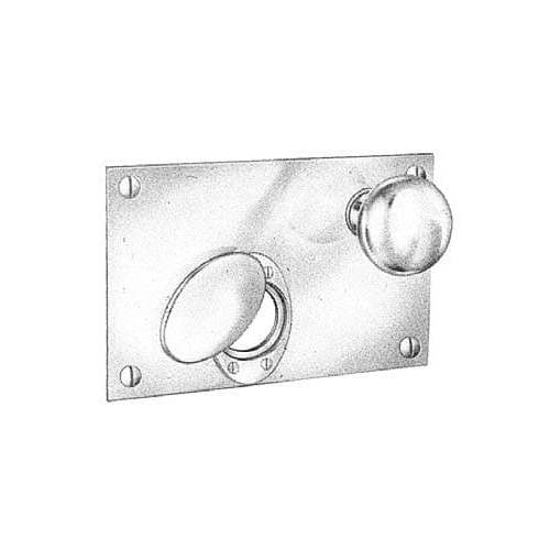 Left Hand Exterior Lock Plate For 5604 Lifetime Brass Finish