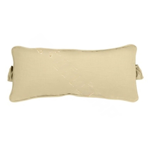 Linen Signature Headrest Pillow Tan