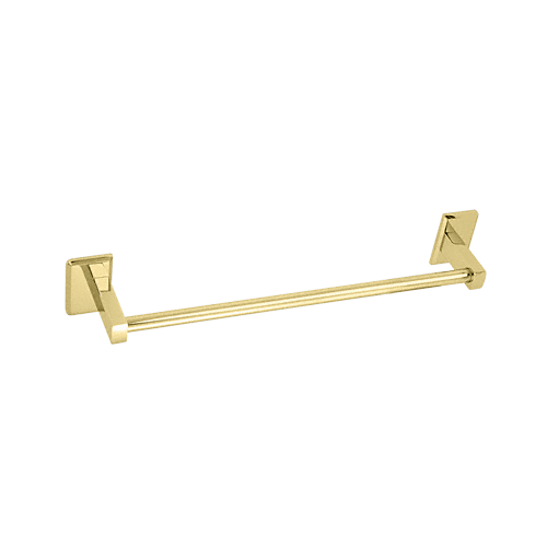 CRL P1N80018BR Brass Pinnacle Series 18" Towel Bar