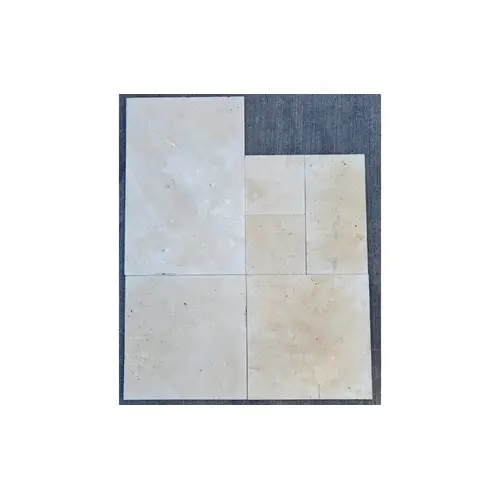 1.2cm X French Pattern Travertine Platinum Pearl