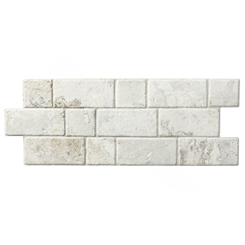 6-1/4" X 15-3/4" Travertino White Panel