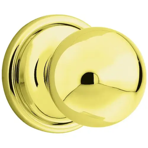 Kwikset Circa Half Dummy Lock Bright Brass Finish