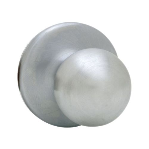 Polo Knob Interior Single Cylinder Handleset Trim, Satin Chrome