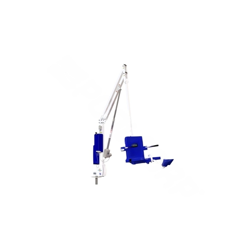 White/blue Revolution Xl Deep Draft Pool Lift Without Anchor