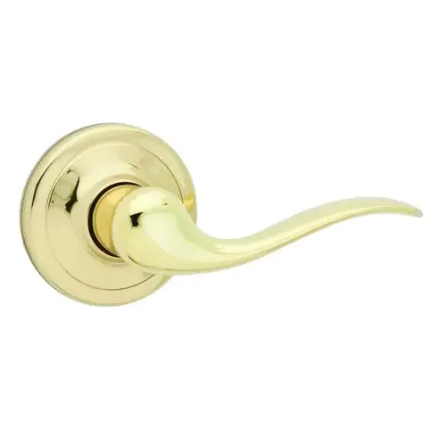 Left Hand Tustin Signature Series Interior Single Cylinder Handleset Trim Bright Brass Finish