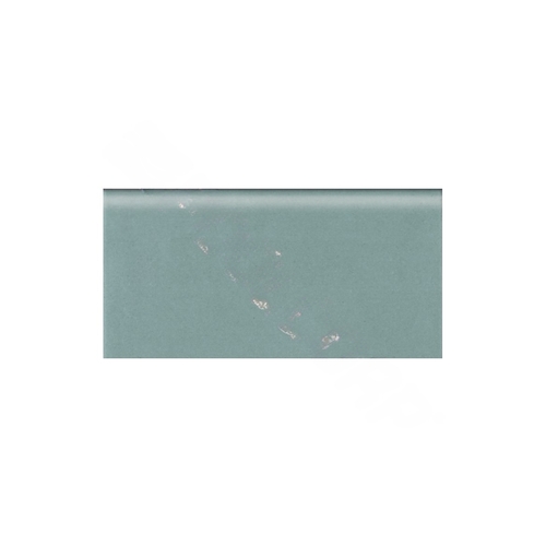 Pera Tile CON-AQUA SEA SBN MATTE 3" X 6" Contemporary Surface Bullnose Aqua Sea Blue