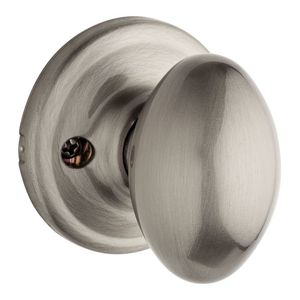 Laurel Knob Interior Dummy Handleset Trim, Satin Nickel