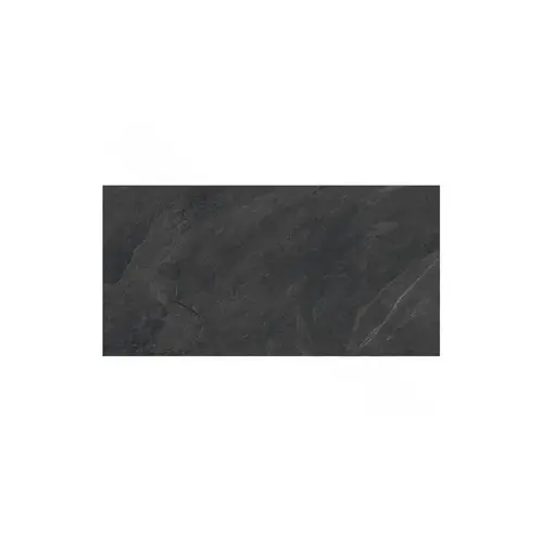 Pera Tile UPS-MUSTANG NERO NATURAL 24" X 48" Porcelain Upstone Mustang Nero Black