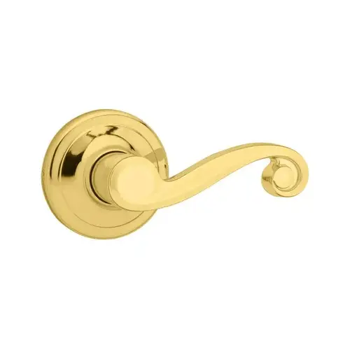 Lido Lever Interior Dummy Handleset Trim, Bright Polished Brass