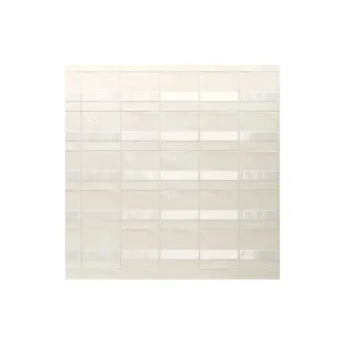 Pera Tile CON-COCONUT MILK NELLY DECOR 6" X 6" Contemporary Porcelain Tile Coconut Milk Nelly Dcor