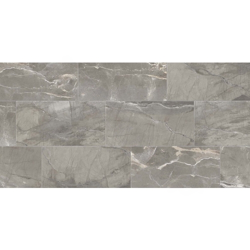 3" X 24" Absolute Large Format Surface Bullnose Porcelain Tile Dark Grey