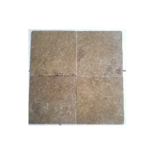 2" X 2" Travertine Tumbled Mosaic Tile Noce