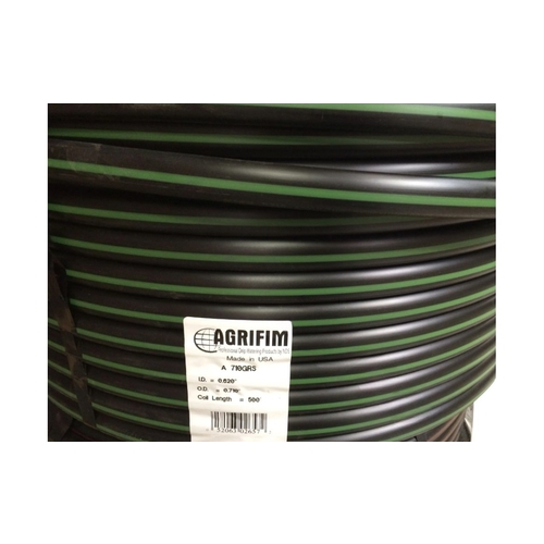 1/2" Green Stripe Pe Tubing 500' Roll