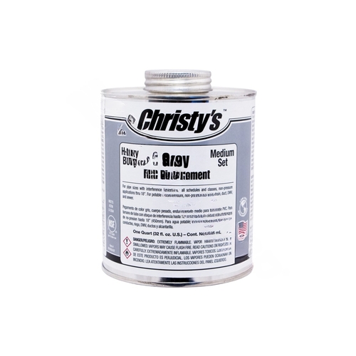 Heavy Body Gray Pvc Cement 8 Oz