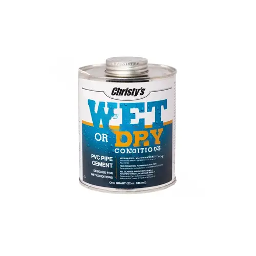 Wet Or Dry Conditions Medium Body Pvc Cement 16 Oz