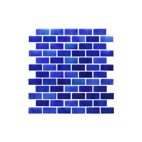 1" X 2" Majorca Blue Tile