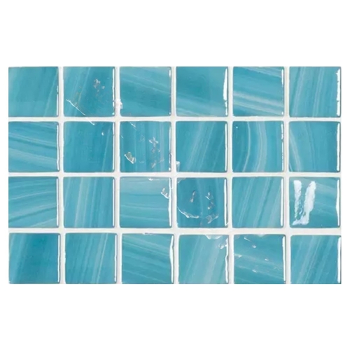 1.5" Nature Zen Blue Glass Tile 20 Sheets/case