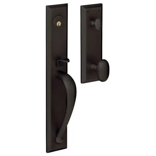 Cody Full Escutcheon Single Cylinder Entry Mortise Trim Oil Rubbed Bronze Finish