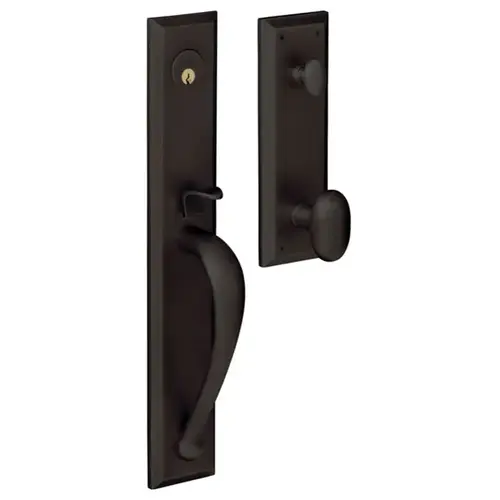 Left Hand Lever Entry Cody Full Escutcheon Emergency Egress Handleset Oil Rubbed Bronze Finish