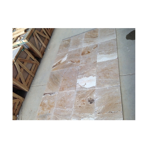 16" X 16" X 3cm Travertine Tumbled Paver Valencia