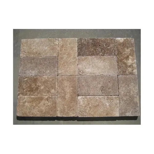 24"x24" 3cm Dk Walnut Prem Trav Tumb Paver