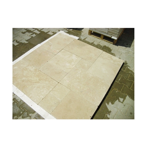 3cm French Pattern Tumbled Paver Ivory Light