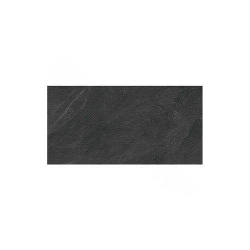 Pera Tile UPS-MUSTANG NERO BUSH-HAMMERED 24" X 48" Porcelain Upstone Mustang Nero Black