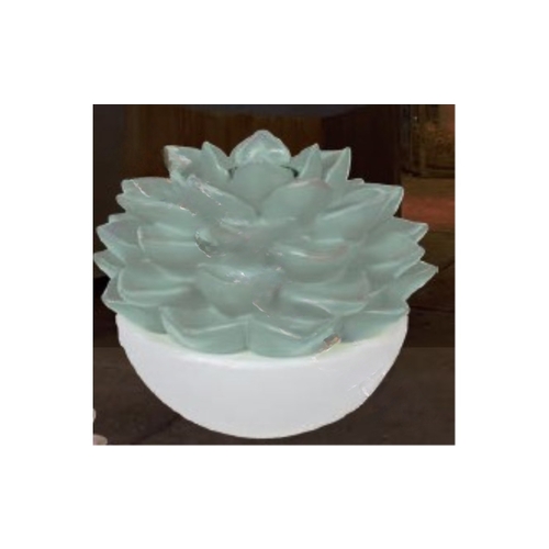 7" Solar Succulent Patioglo Waterproof Lighted Decor