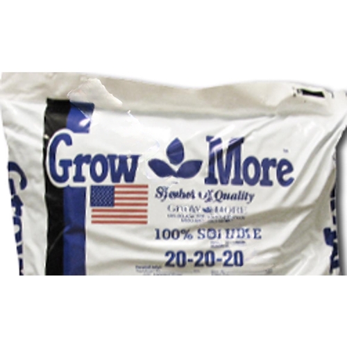 GROW MORE INC 5010 25 Lb Water Soluble Fertilizer 20-20-20