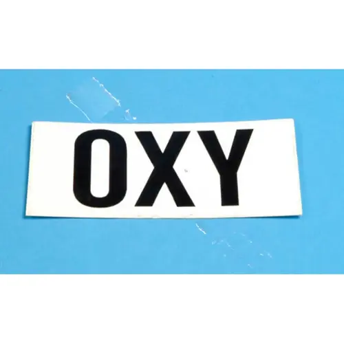 Nfpa Vinyl Die Cut Oxy Label With 4" Lettering